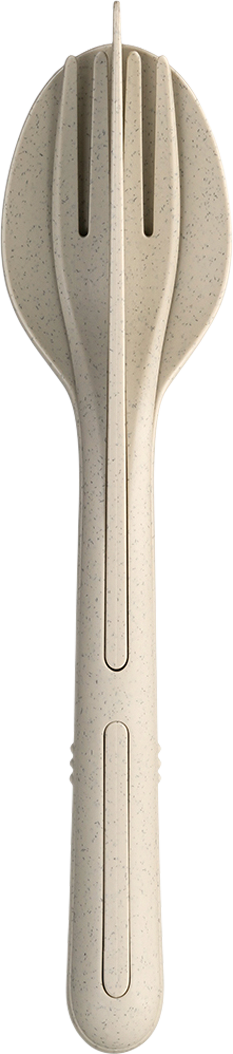 Koziol KLIKK Besteck-Set 3-tlg. nature desert sand - Campingbesteck