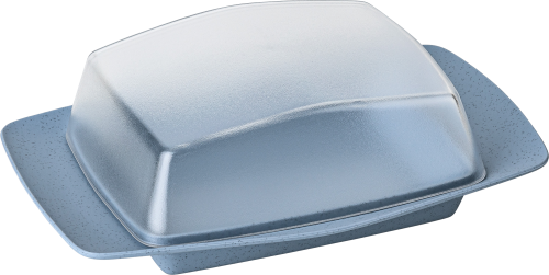 Koziol Rio Butterdose nature flower blue - Lebensmittelbehälter / Vorratsdosen