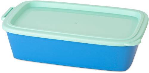 Koziol Schale NORA BOX 1,4 Liter mit Deckel strong blue / sweet green - Schüsseln & Schalen