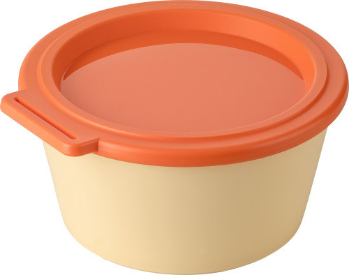 Koziol Schale mit Deckel Nora Box 700 ml sweet yellow/strong coral - Schüsseln & Schalen
