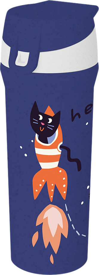 Koziol Stan Trinkflasche 425 ml organic blue space - Trinkflaschen