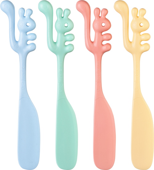 Koziol Streichlöffel / Schmiermesser Yummi 1 Stück  sweet blue/green/pink/yellow - Campingbesteck
