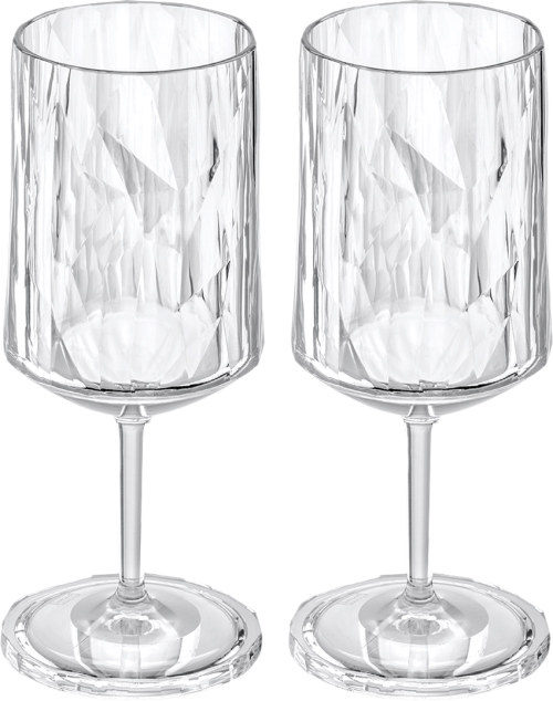 Koziol Superglas 300ml CLUB No. 4 crystal clear 2er-Set, Weinglas - Gläser