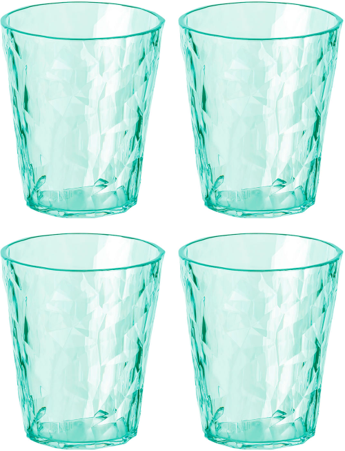 Koziol Superglas CLUB No. 1 4er Set 250 ml transparent jade - Gläser