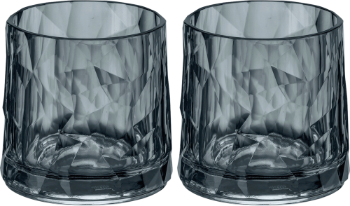 Koziol Superglas CLUB No. 2 2er 250 ml transparent grey - Gläser