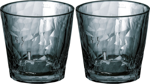 Koziol Superglas CLUB No. 22 2er Set 250 ml transparent grey - Gläser