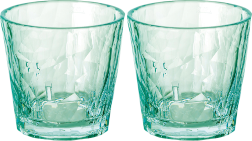 Koziol Superglas CLUB No. 22 2er Set 250 ml transparent jade - Gläser