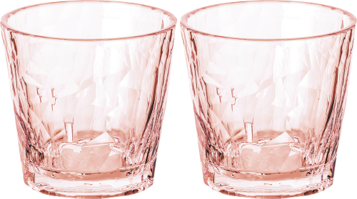 Koziol Superglas CLUB No. 22 2er Set 250 ml transparent rosa quartz - Gläser