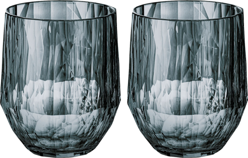 Koziol Superglas CLUB No. 23 2er Set 200 ml transparent grey - Gläser