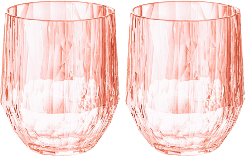 Koziol Superglas CLUB No. 23 2er Set 200 ml transparent rosa quartz - Gläser