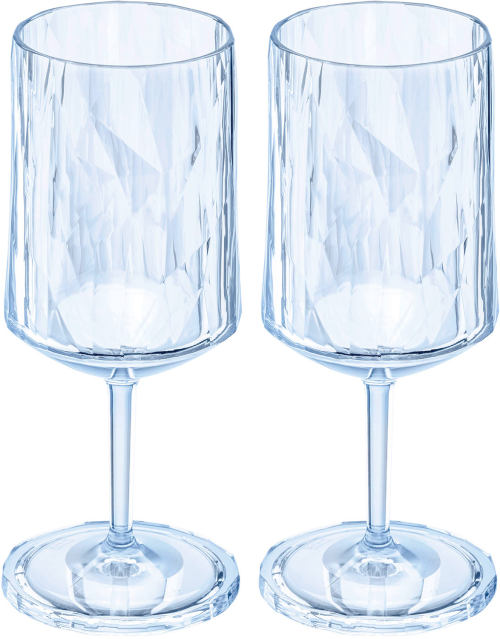 Koziol Superglas CLUB No. 4 2er Set 300 ml transparent aquamarine - Gläser