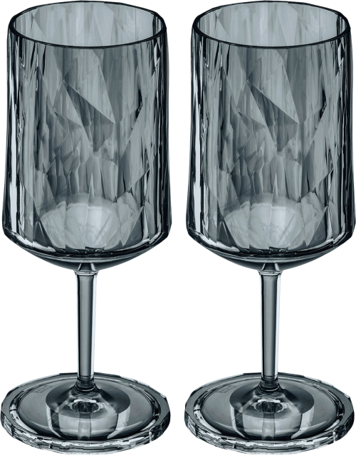 Koziol Superglas CLUB No. 4 2er Set 300 ml transparent grey - Gläser