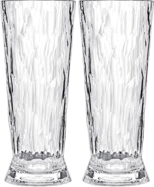 Koziol Weizenglas Superglas CLUB No. 11 2er Set 500 ml crystal clear - Gläser