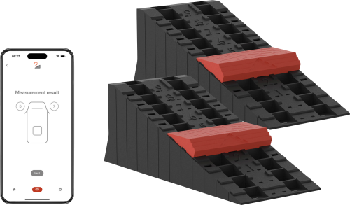 Kyle Camping Level9 Nivellierkeile inkl. Intuitiv App-gesteuertes Nivelliersystem für bis zu 5 Tonner - Stufen- & Ausgleichskeile