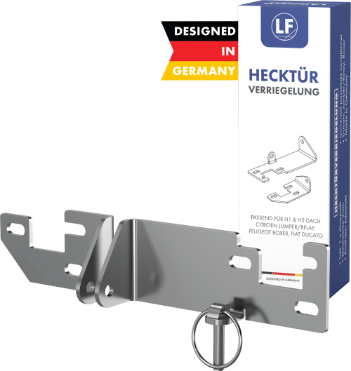 LAINFELD Hecktürverriegelung Einbruchschutz H1/H2 Dach für z.B. FIAT Ducato, Citroen Jumper - Vorhängeschlösser & Verriegelungen