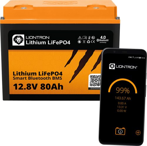 LIONTRON LiFePO4 LX Smart BMS Akku 12,8 V Bluetooth 80 Ah  - Fahrzeug-Batterien