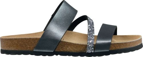 Lico Natural Glitter Damenpantoletten  schwarz 36 - Damenschuhe