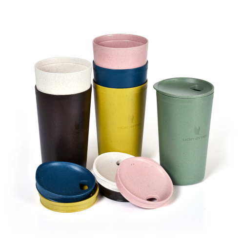 Light my Fire MyCup'n Lid large Kaffeebecher dustypink - Isolierbecher