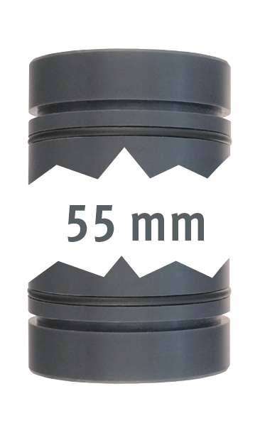 Lilie Rohr 40 mm beid. mit O-Ring 55mm und Außenringnut - Adapter & Anschlüsse