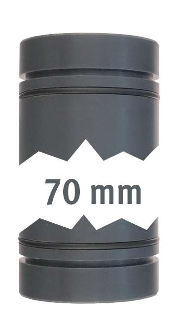 Lilie Rohr 40 mm beid. mit O-Ring 70mm und Außenringnut - Adapter & Anschlüsse