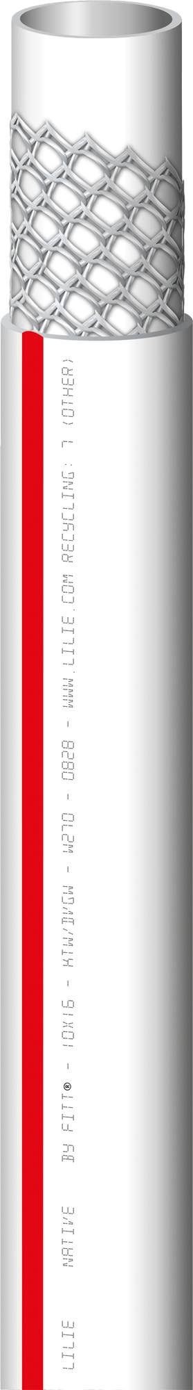 Lilie Trinkwasserschlauch Warmwasser L-Line Meterware 10 x 16 mm - Schlauchsysteme