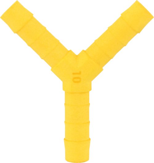 Lilie WeißGELB Y-Verbinder 10 mm - Schlauchadapter
