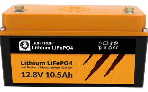 Liontron Hochleistungs Traktions‐ / Speicherbatterie LiFePO4 LX 12,8 V / 10,5 Ah - Fahrzeug-Batterien