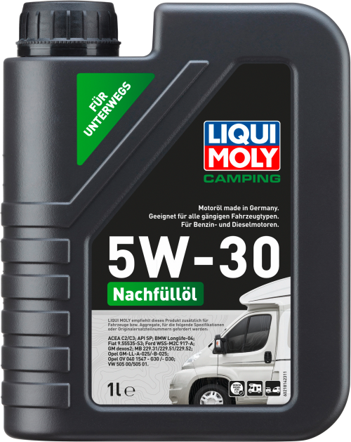 Liqui Moly Camping Nachfüllöl 1 Liter 5W-30 - Technik & Wartung