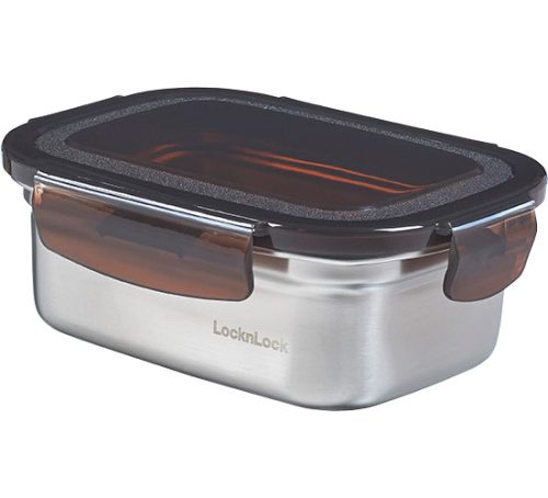 LocknLock Edelstahl Lunchbox rechteckig 500 ml - Lebensmittelbehälter / Vorratsdosen von Lock & Lock