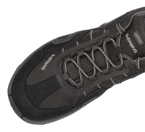 Lowa Gorgon GTX Herren Halbschuhe schwarz 43,5 - Herrenschuhe