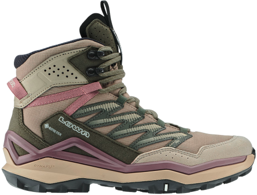Lowa Maddox Pro GTX Mid Damen Leichtwanderschuhe hellbraun 39,5 - Damenschuhe