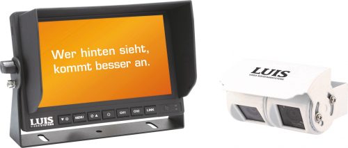 Luis Twin Professional Rückfahrsystem inkl. 7" Monitor 9 - 32 V weiß - Rückfahrkameras & Rückfahrsysteme