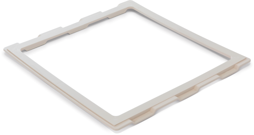 MPK Adapterrahmen für Dachhauben Ducato, Boxer, Jumper cremeweiß 400 x 400 mm - Dachhauben