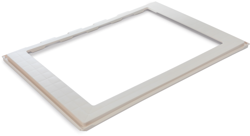 MPK Adapterrahmen für Dachhauben Ducato, Boxer, Jumper cremeweiß 700 x 500 mm Fronteinbau - Dachhauben