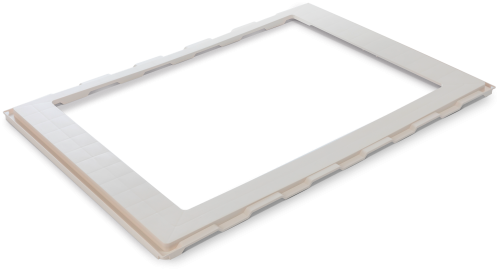 MPK Adapterrahmen für Dachhauben Ducato, Boxer, Jumper cremeweiß 700 x 500 mm Heckeinbau - Dachhauben