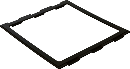 MPK Adapterrahmen für Dachhauben Ducato, Boxer, Jumper schwarz 400 × 400 mm - Dachhauben