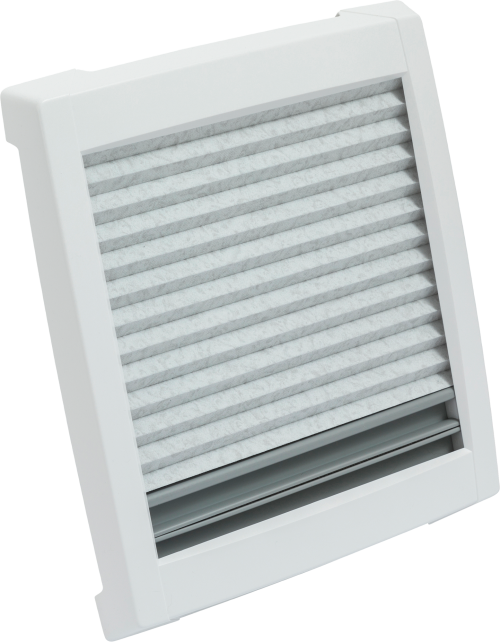 MPK Dachhaube VisionVent S Pro 28 x 28 cm mit Rollo signalweiß - Dachhauben