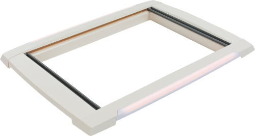 MPK VisionStar Innenrahmen Doppelplissee für Dachhauben 70 x 50 cm mit LED cremeweiß - Rollos & Verdunkelung