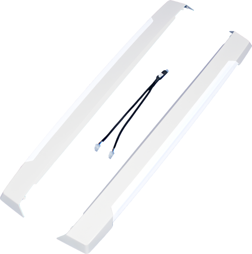 MPK VisionStar L pro LED Seitenblenden für Dachhauben signalweiß inklusive Anschluss - Dachhauben