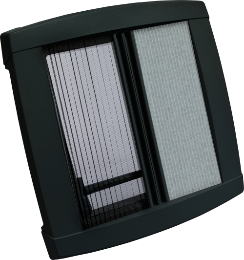 MPK VisionStar M Dachhaube Wohnwagen 400 x 400 mm ohne Dauerlüftung schwarz für Dachdicken 55-90 mm  - Dachhauben