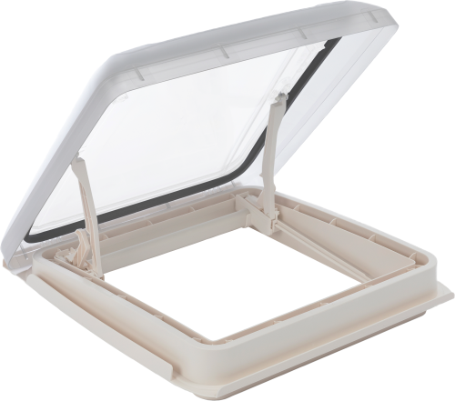 MPK VisionStar M Dachhaube Wohnwagen 400 x 400 mm ohne Dauerlüftung weiß für Dachdicken 25-60 mm  - Dachhauben