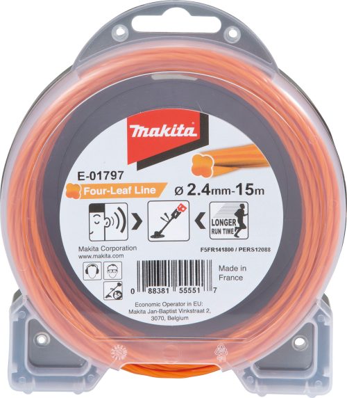 Makita E-01797 Four Leaf für Rasentrimmer 2,4 mm x 15 m - Gartengeräte