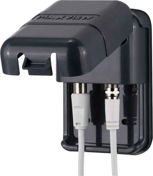Maxview Außensteckdose Twin F und Koax Anschluss - Sat-Zubehör