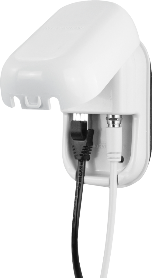 Maxview Außensteckdose mit  RJ45 und F-Anschluss - Außensteckdosen