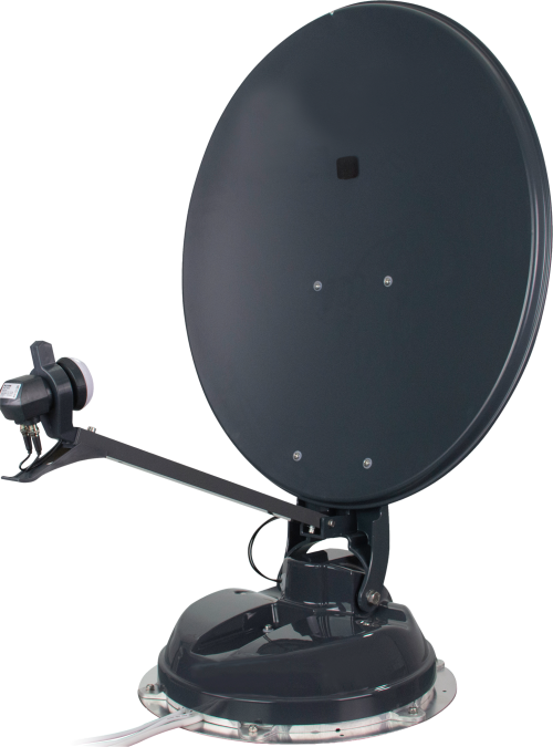 Maxview Explorer 65 cm Twin Auto Skew Satellitenanlage App-gesteuert in grau - Camping-Sat-Anlagen