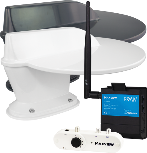 Maxview LTE/DVB-T2 Roam COMPO 4G/5G weiß - Camping-Sat-Anlagen