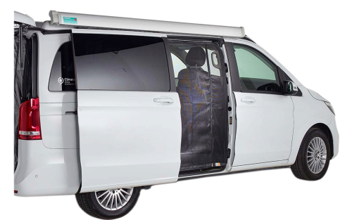 Mayr Planen VanQuito Moskitonetz MB V-Klasse 2014 / Vito / Marco Polo mit Magnet-Reißverschluss Schiebetür standard - Türvorhänge & Fliegengitter
