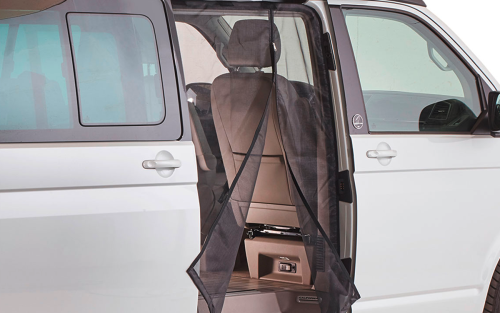 Mayr Planen VanQuito Moskitonetz VW T5 / T6 mit Magnet-Reißverschluss Schiebetür feinmaschig - Türvorhänge & Fliegengitter