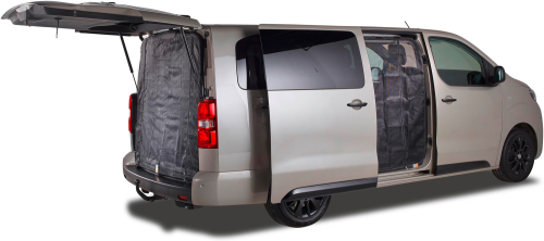 Mayr Van Schiebetürenmoskitonetz mit Magnetreißverschluss für Citroën/Fiat/Opel/Peugeot/Toyota mit Maschenweite fine-Mesh für Fahrerseite rechts - Türvorhänge & Fliegengitter