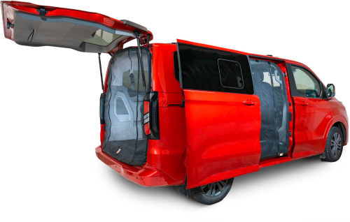 Mayr Van Schiebetürenmoskitonetz mit Magnetreißverschluss geeignet für Custom V710 (ab 2023) mit Maschenweite Fine-mesh für Beifahrerseite rechts - Insektenabwehr & Mückenschutz